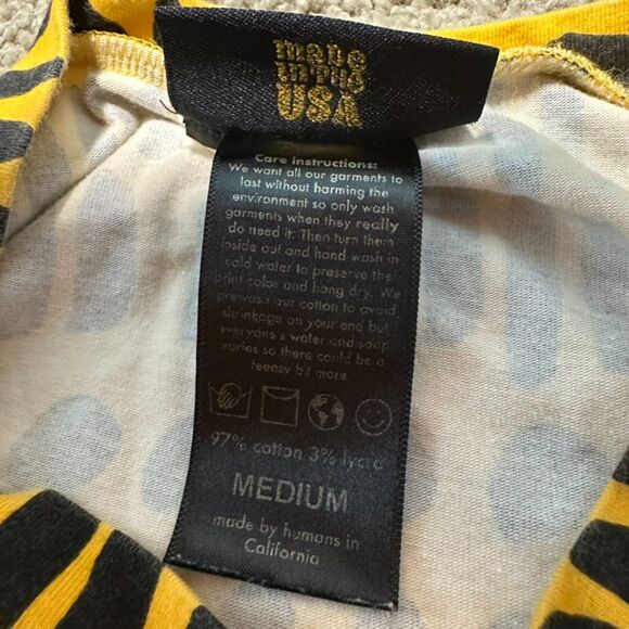 Nooworks Yellow Black Dorcas Code Cropped Top T-Shirt, Medium - Picture 6 of 7